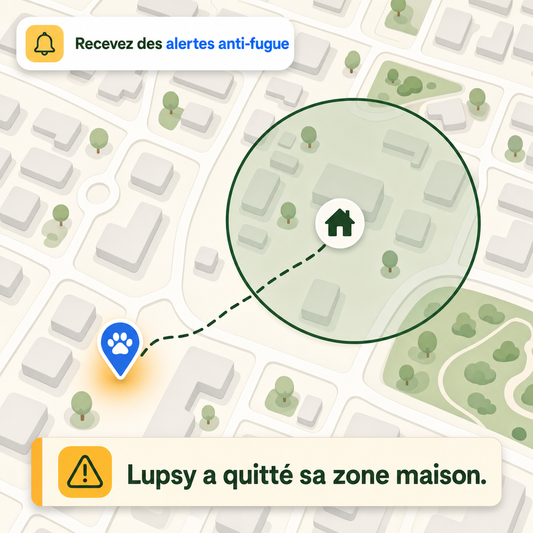 Pack Lupsy P5 — GPS chien & chat, 12 mois inclus